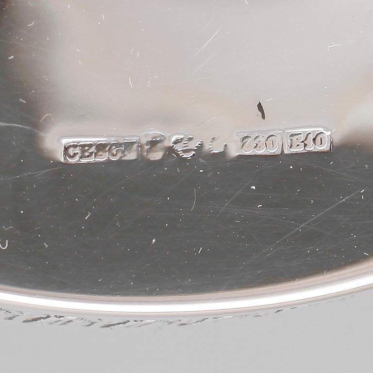 LJUSSTAKAR, 1 par, silver, Ceson, Göteborg, 1979.