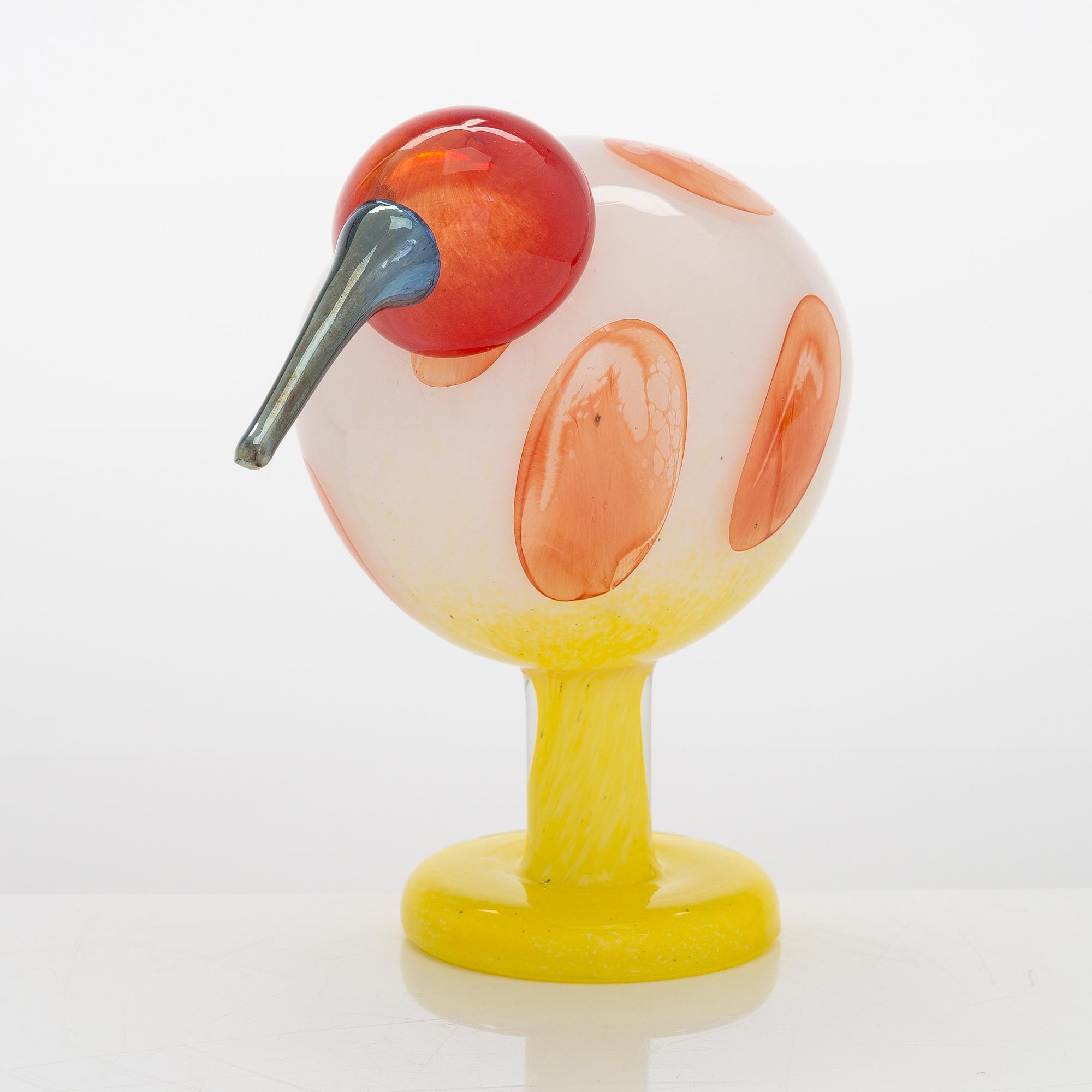Oiva Toikka A Glass Bird Signed O Toikka Iittala Billn s 2015 