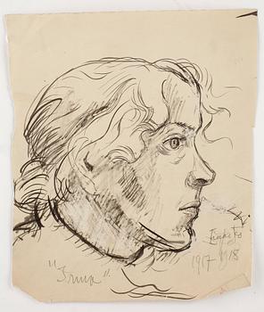 EINAR FORSETH, Parti teckningar och skisser. 21 st.
