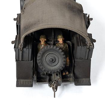 Hausser, Terrängbil samt trailer med luftvärnskanon, Tyskland, 1930/40-tal.
