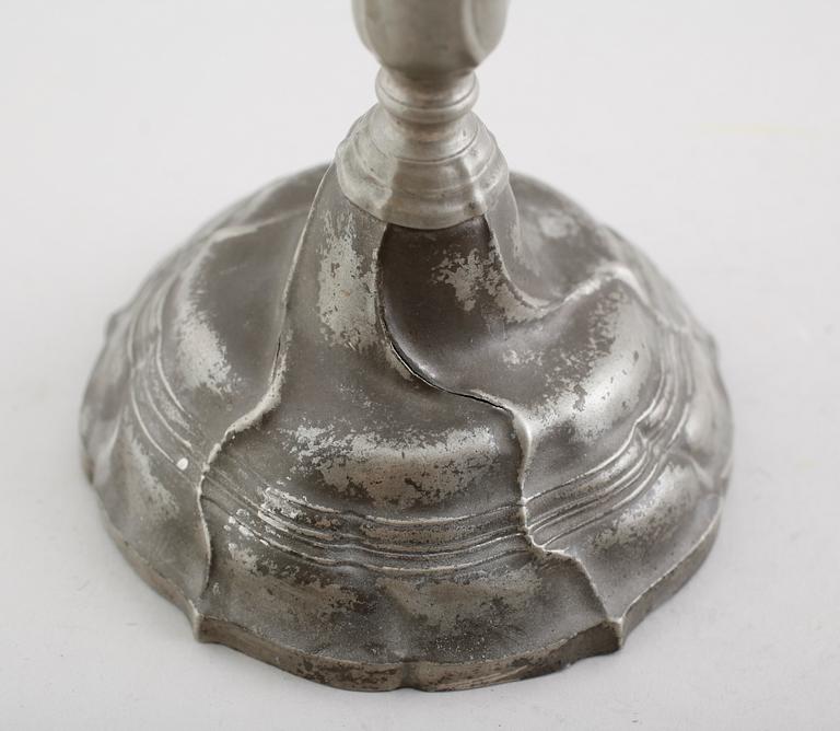 LJUSSTAKE, tenn, Johan Gustaf Ryman, Stockholm 1771.