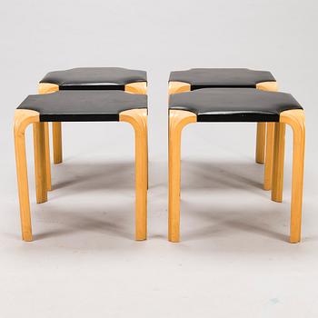 ALVAR AALTO, jakkaroita, 4 kpl, malli X602, Artek 1970-luku.