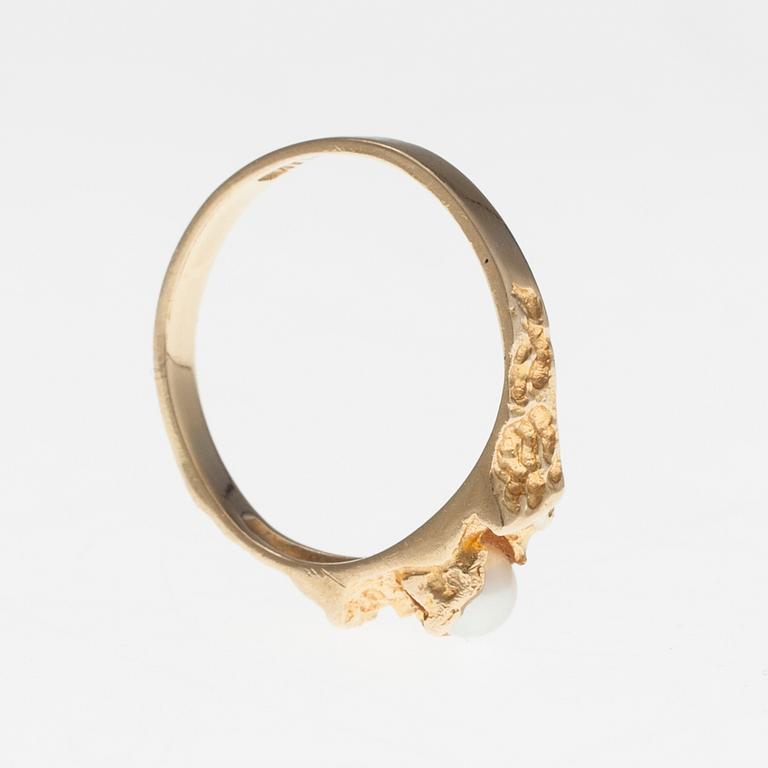 RING, "A little word", 18K guld, pärla, Björn Weckström Lapponia.