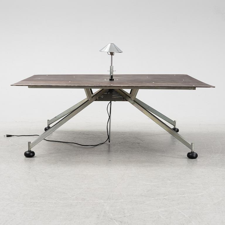 A metal coffee table, 1980's.