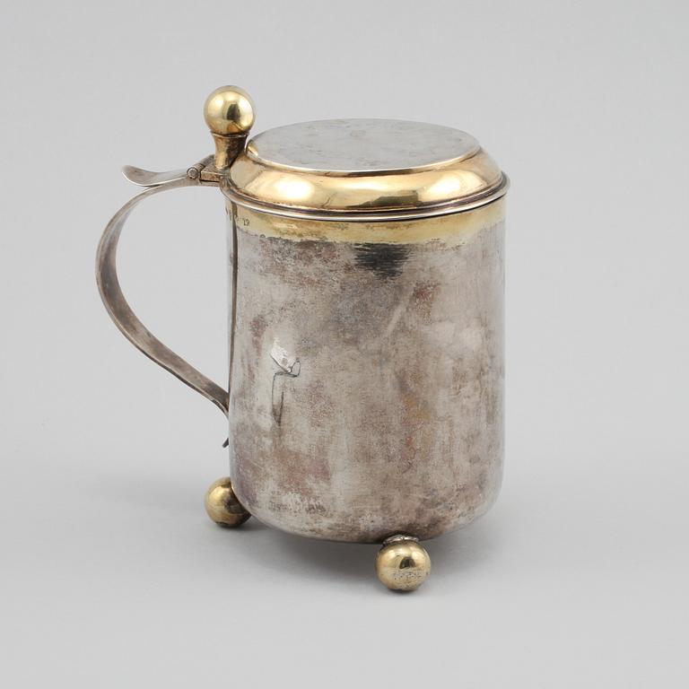 STOP, silver, Johan Fredrik Wildt, Stockholm, 1801, vikt 470 gram.