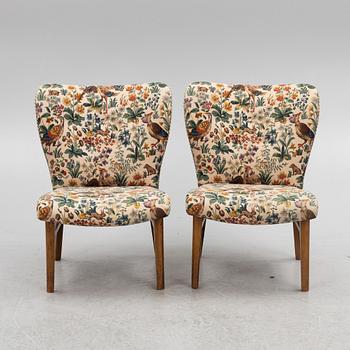 Armchairs, a pair, Swedish Modern, 1940s.