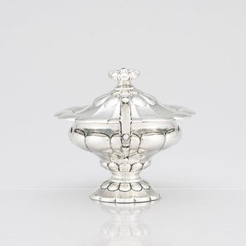 An Italian Sugar Bowl With Cover, Torino, first half of the 19th century.