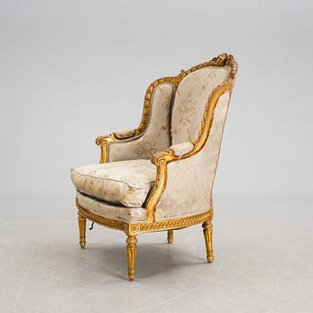 BERGÈRE, Louis XVI-stil, omkring 1900.