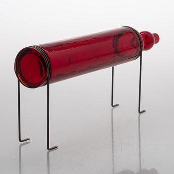 Markku Salo, A glass sculpture, 'Hot', signed M. Salo Nuutajärvi.