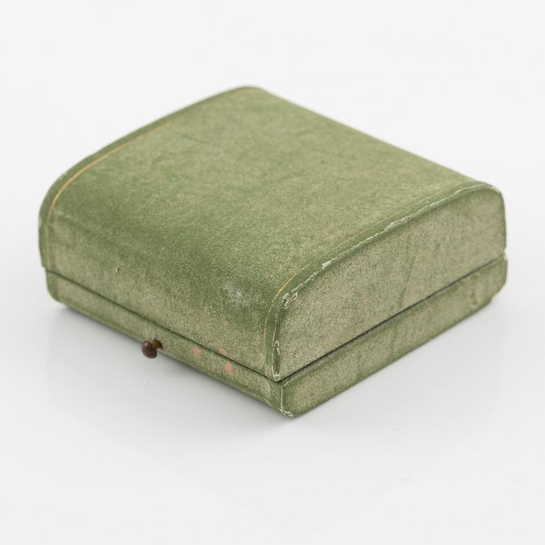 Hänge, antik keramik innefattad i 18K guld, Grand tour souvenir, 1800-tal.