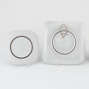 Mari Simmulson, a vase and two dishes, Upsala-Ekeby.