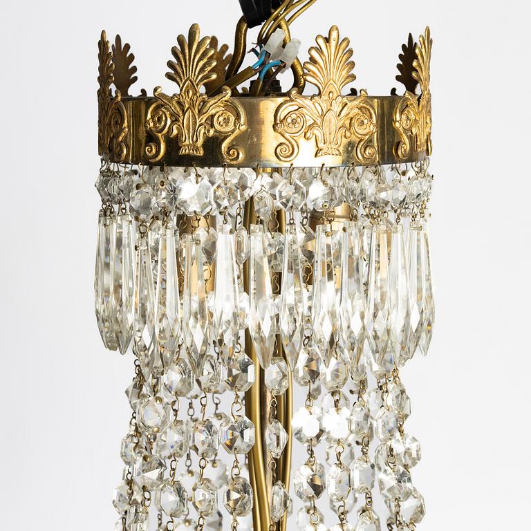 Chandelier, Empire style, circa 1900.