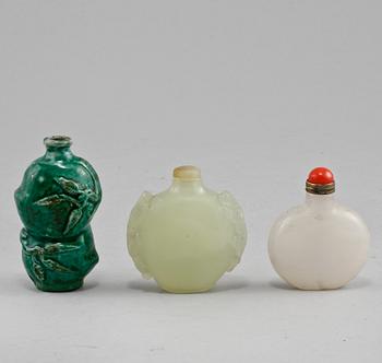 SNUSDOSOR, 3 st, Kina, 1900-tal.