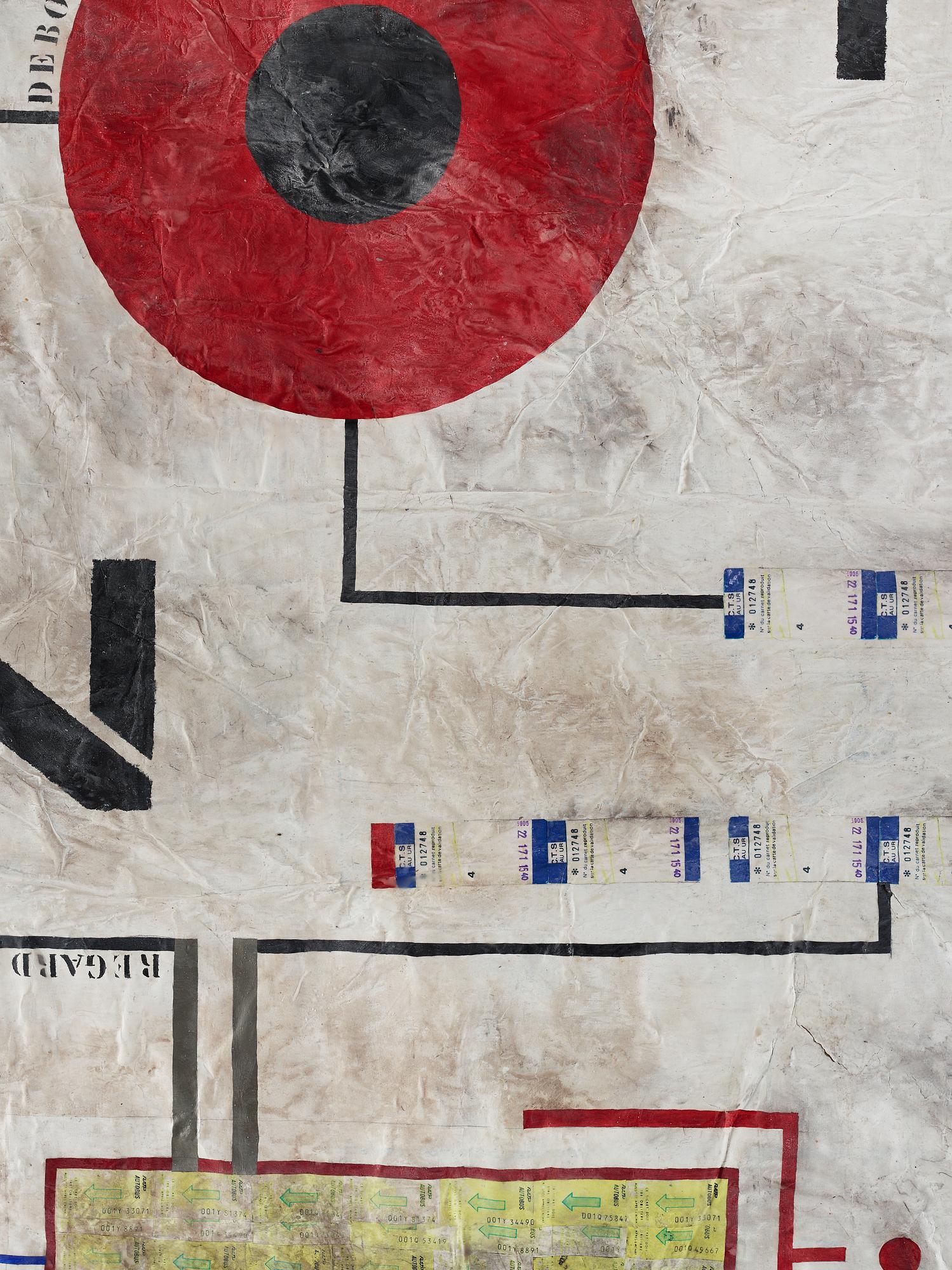 CAROUSCHKA STREIJFFERT, blandteknik och collage på kartong, signerad och daterad 98.