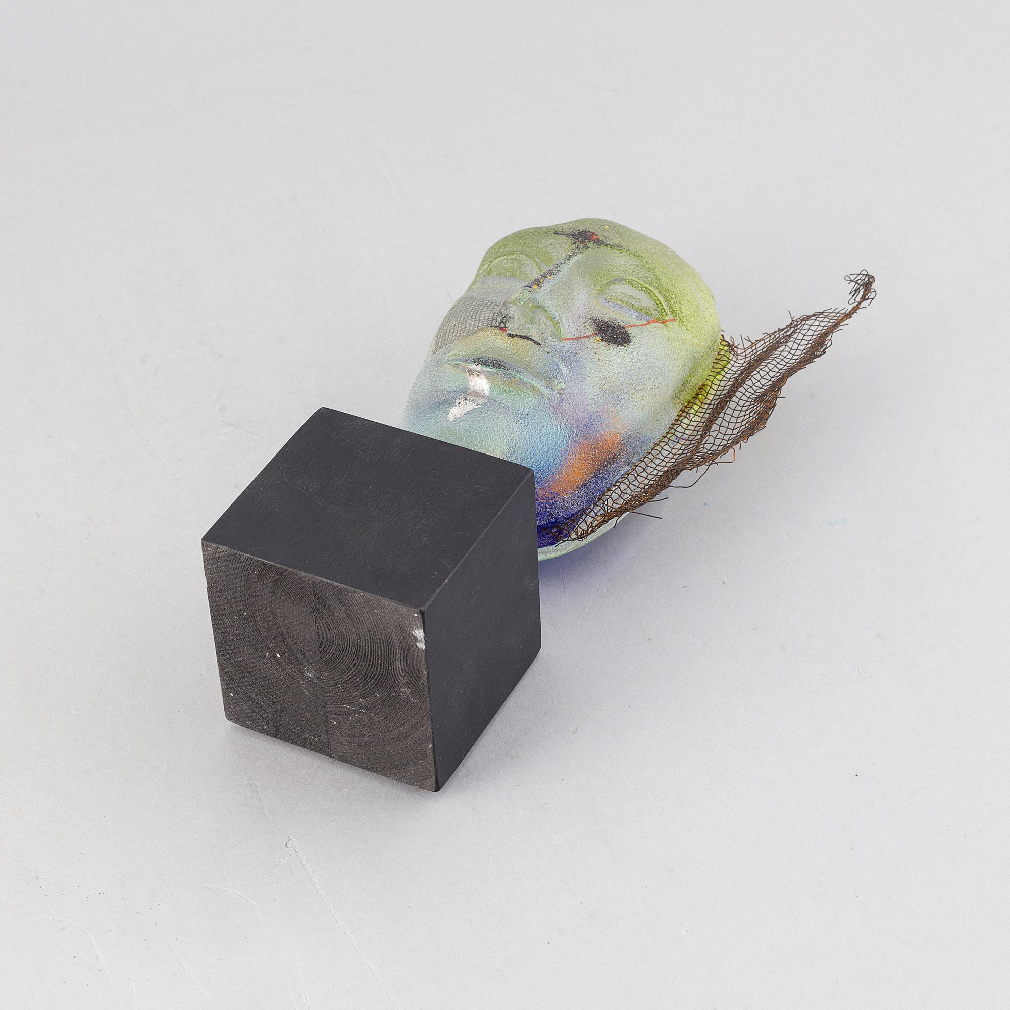 Claes Uvesten, glasskulptur, unik, signerad.