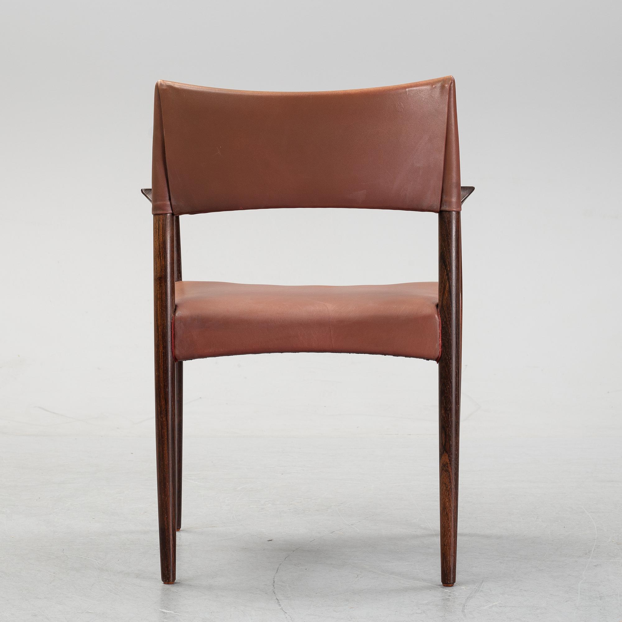 Villy Schou, karmstol, Schou Andersen Møbelfabrik, Danmark, 1960-tal.