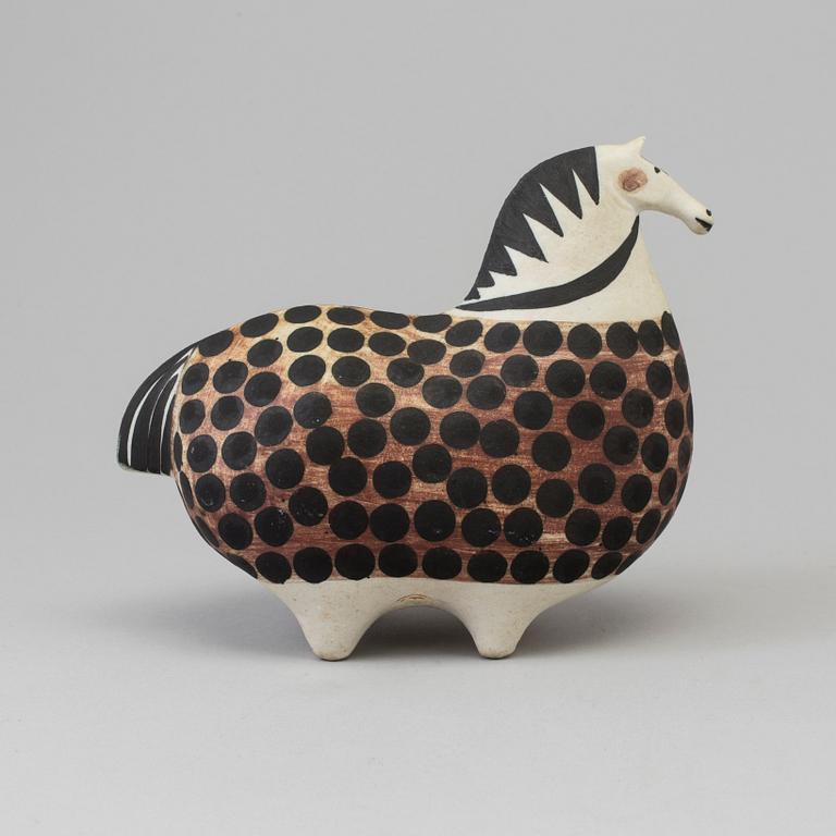 A stoneware figurine by Stig Lindberg for Gustavsberg studio. Produced 1952-72.