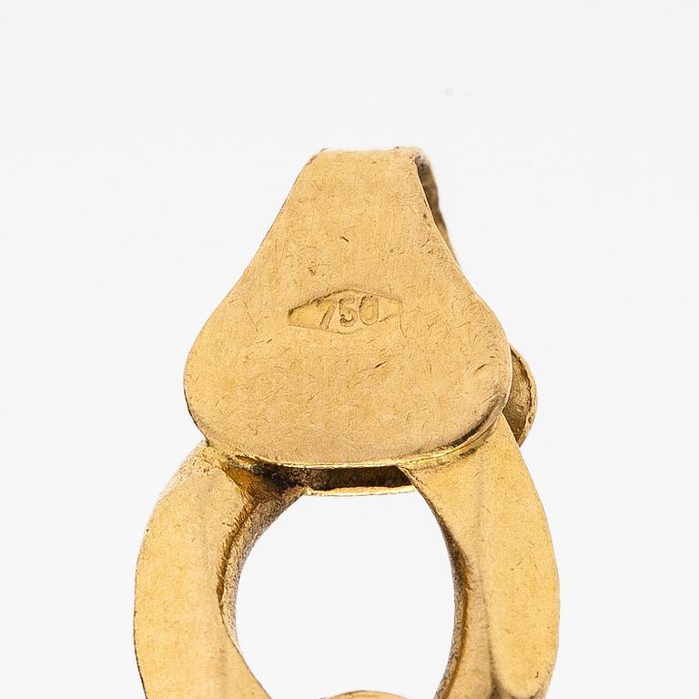 An 18K gold necklace. Unoaerre, Italy.