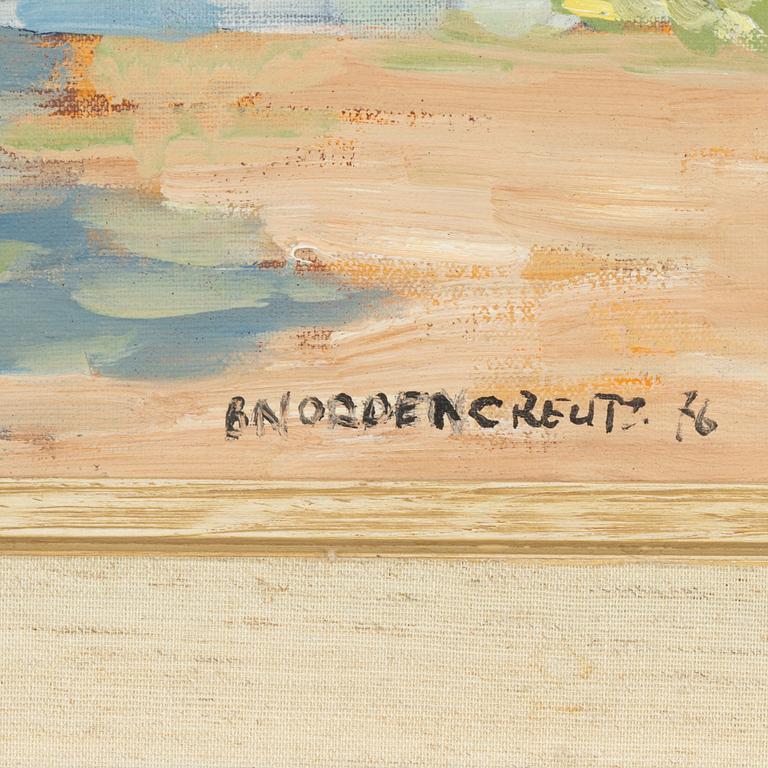 Brita Nordencreutz, oil on canvas, signed and dated -76.