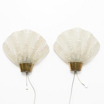 Wall lamps, a pair, Swedish Modern, 1940s.