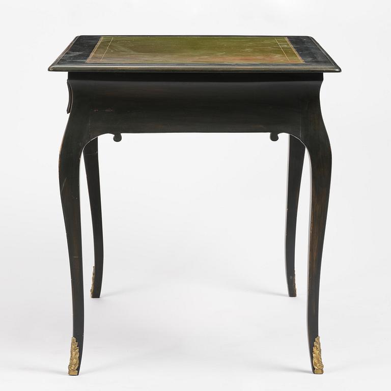 A Swedish rococo writings desk in the manner of C. Linning, Stockholm,l later part 18th century.