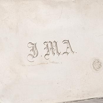 A Swedish Parcel-Gilt Snuff Box with Cameo, mark of Gustaf Grönvall, Stockholm 1856.