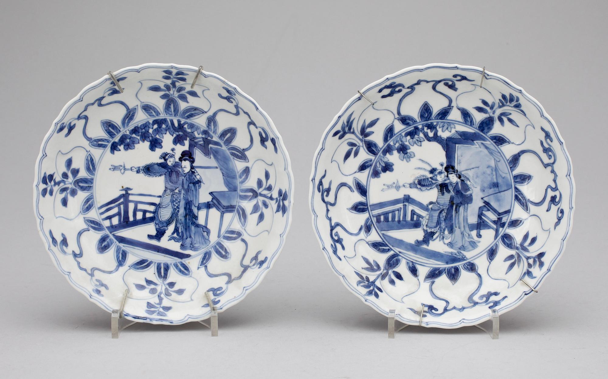 SKÅLFAT, ett par, Kangxi, Kina 1600-1700-tal.