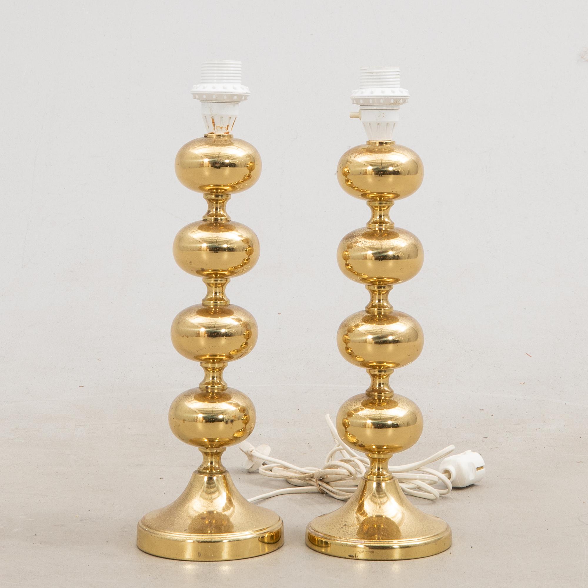 Bordslampor ett par Nafa sent 1900-tal.