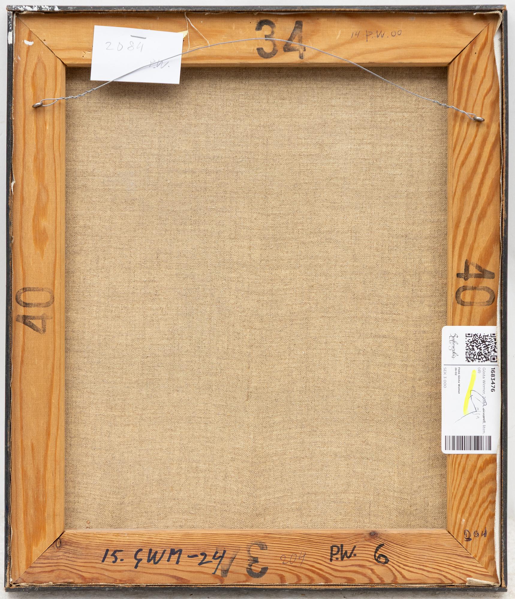 Gösta Werner, Untitled.