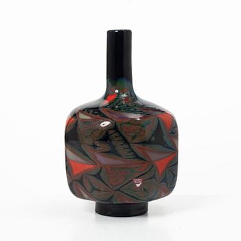 Eva Englund, Vase, glass, “Millefiore Röd”, Orrefors Gallery, 1990.