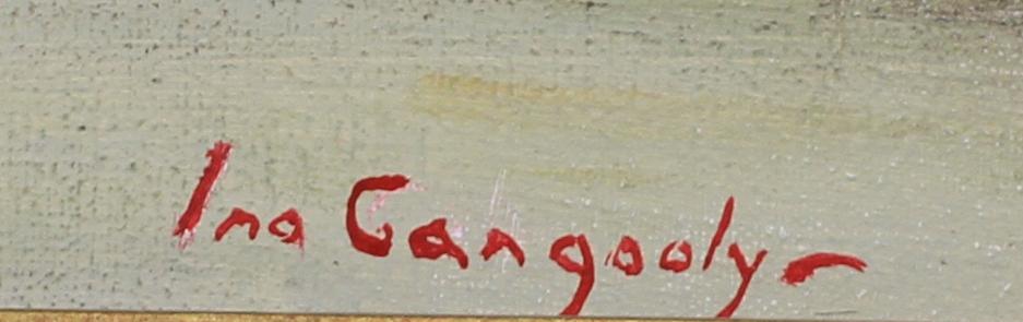 INO GANGOOLY, olja på duk, 2 st, sign.