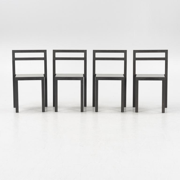 Boris Berlin & Poul Christiansen, stolar, 4 st, "Non", Komplot design, Källemo, 2000.