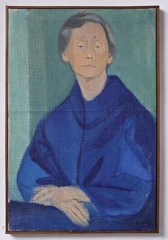 Vera Frisén, oil on relined canvas, signed.