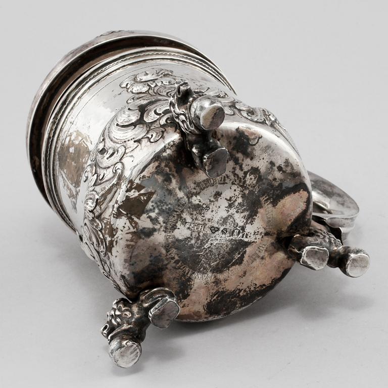 STOP, silver, barockstil, C G Hallberg, Stockholm, 1945. Vikt 725 g.