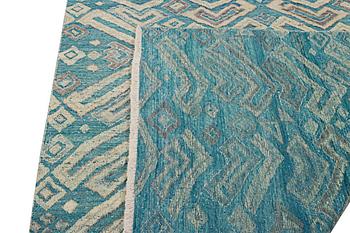 A Moroccan carpet, relief pattern, ca. 398 x 200 cm.