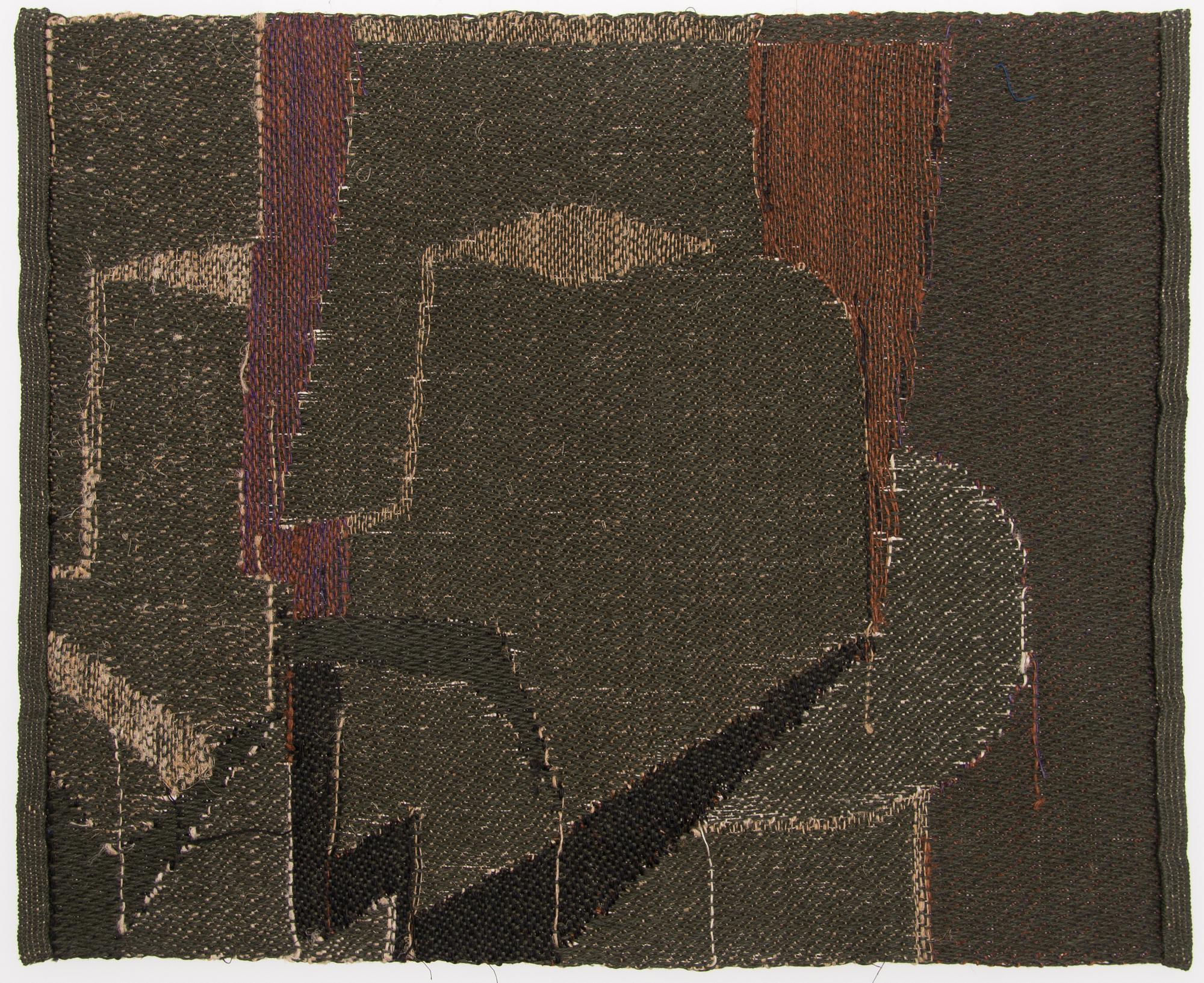 DORA JUNG, provväv / studie, linnedamast, 1961.
