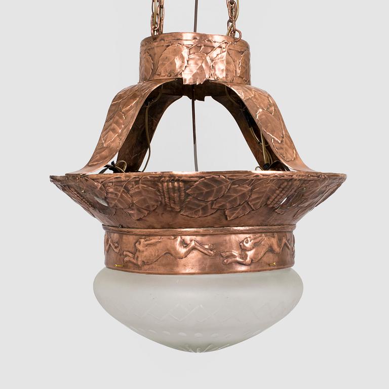 an early 20th century chandelier.