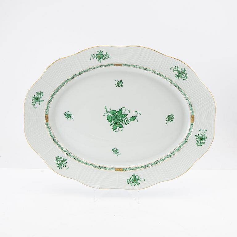 Service 61 pcs "Golden Age/Apponyi Green" Herend Hungary, late 20th century, porcelain.