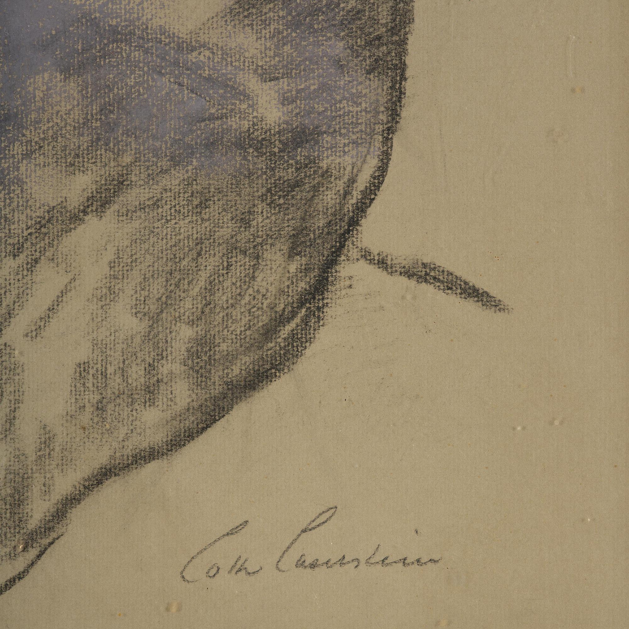 Lotte Laserstein, Seated girl with a shawl.