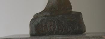 HÖGBOM, HELGE, skulptur, brons, signerad.