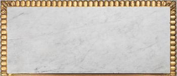 An Empire giltwood and gesso console table by P.G. Bylander (master in Gothenburg 1811-58).