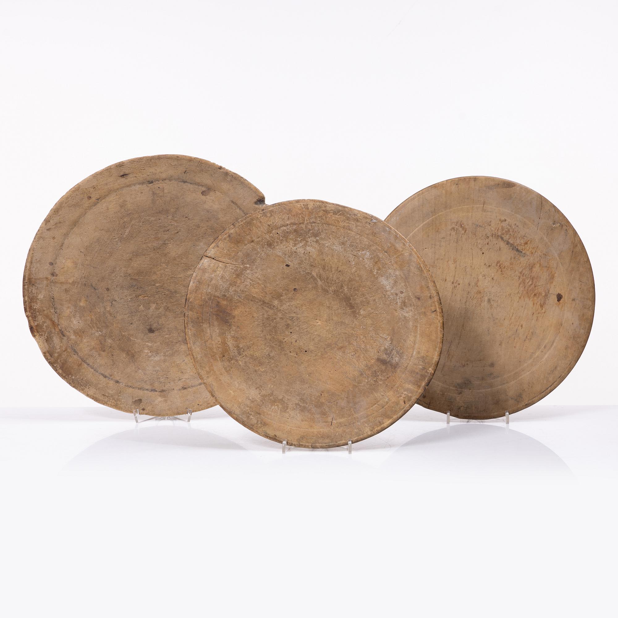 Fat, 3 st, allmoge, 1800-tal.