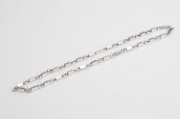 COLLIER, Wiwen Nilsson, Lund, 1969. Sterlingsilver.