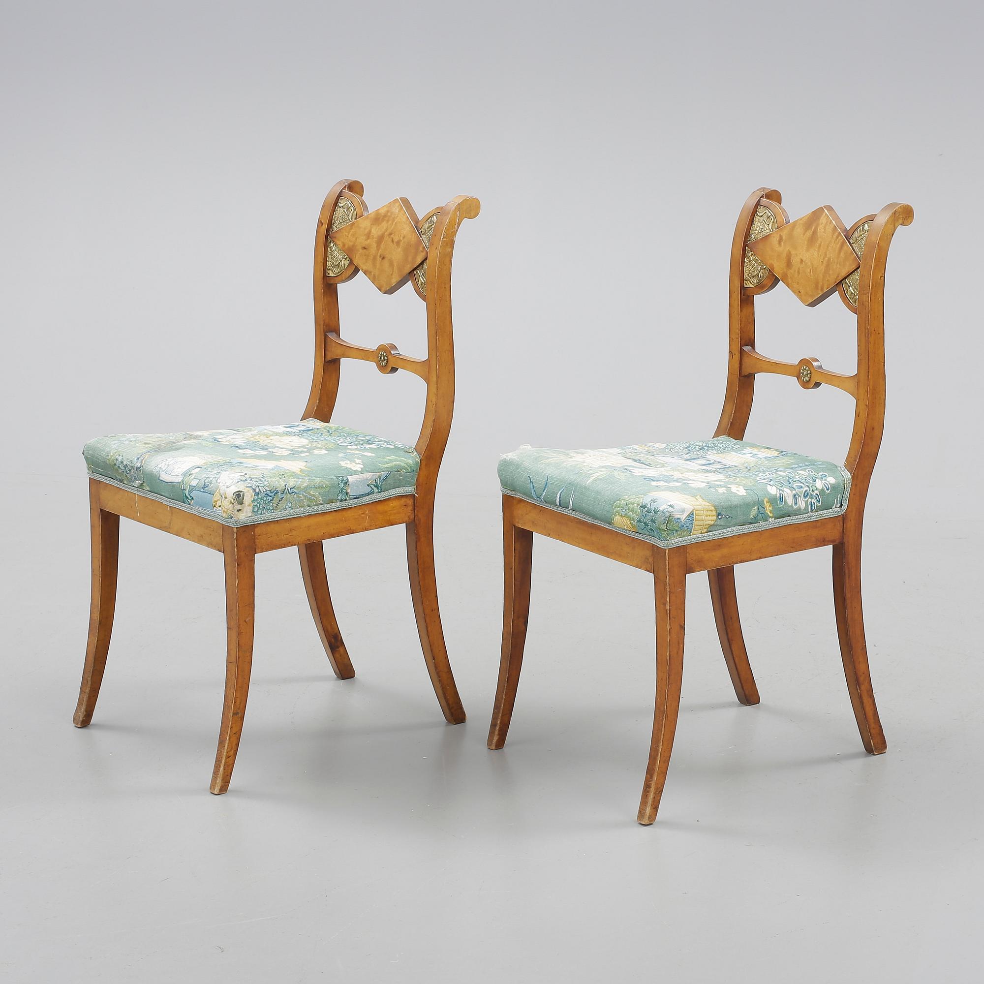 STOLAR, ett par, Karl Johan, 1800-talets första hälft.