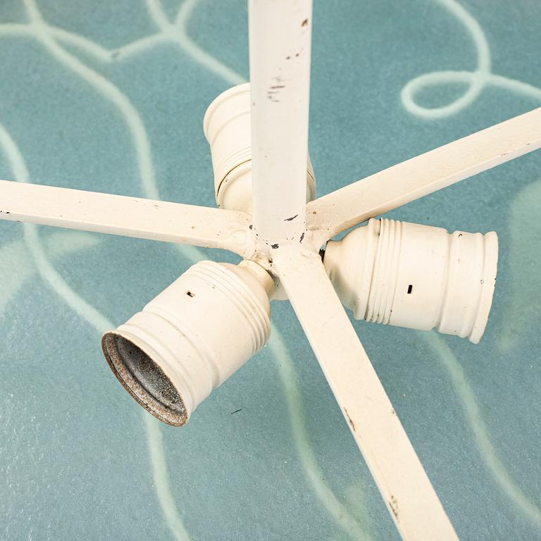 A 1930s art deco ceiling light.