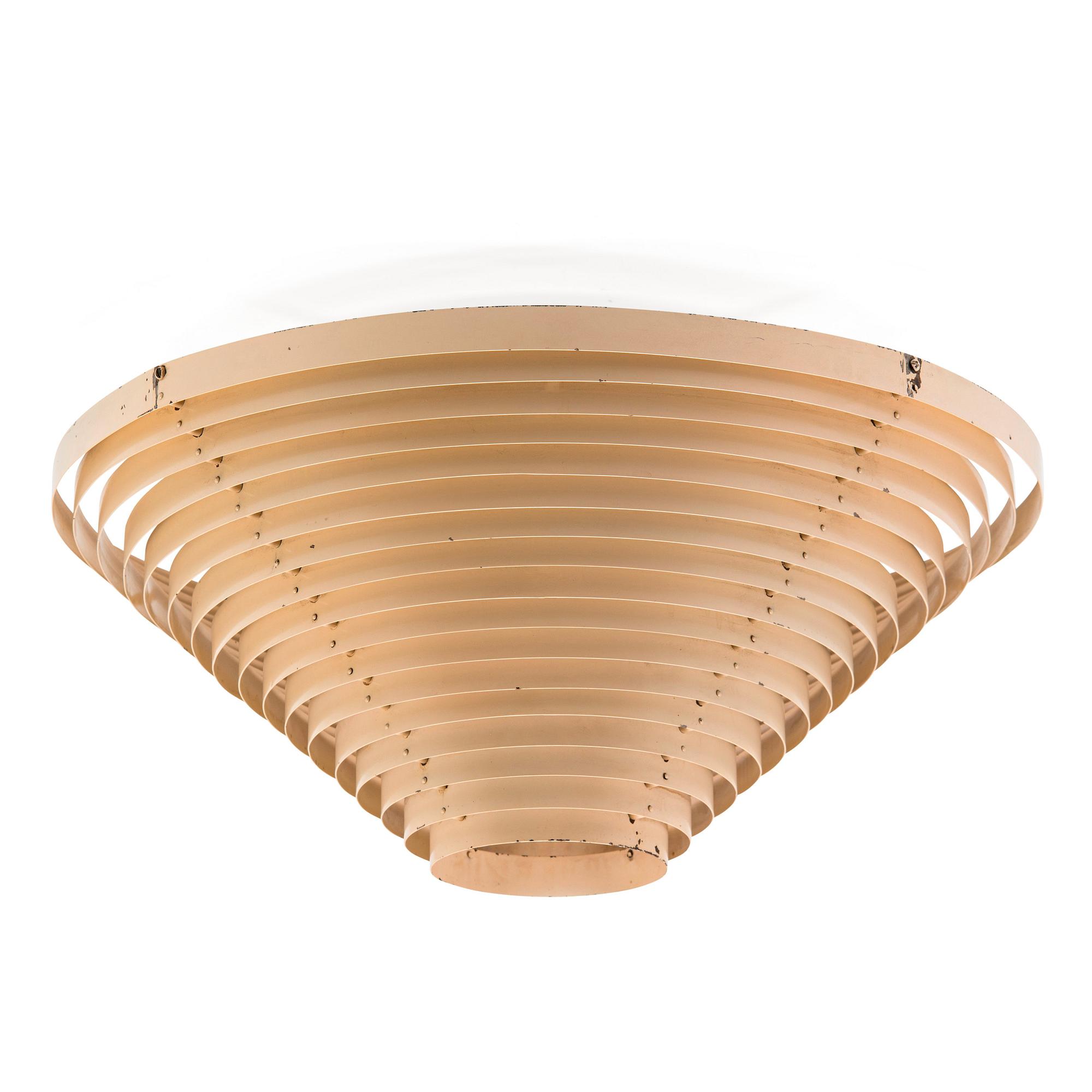 Alvar Aalto, taklampa modell A22 för Valaistustyö tidigt 1950-tal.