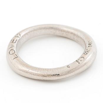 Ole Lynggaard, Charlotte Lynggaard, “Love no. 3” ring, 18K white gold.