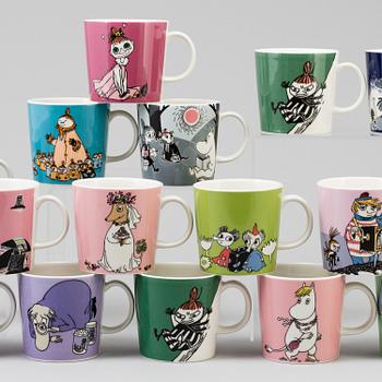 MUMIN MUGGAR, 15 ST. Moomin-Characters, Arabia, Finland.