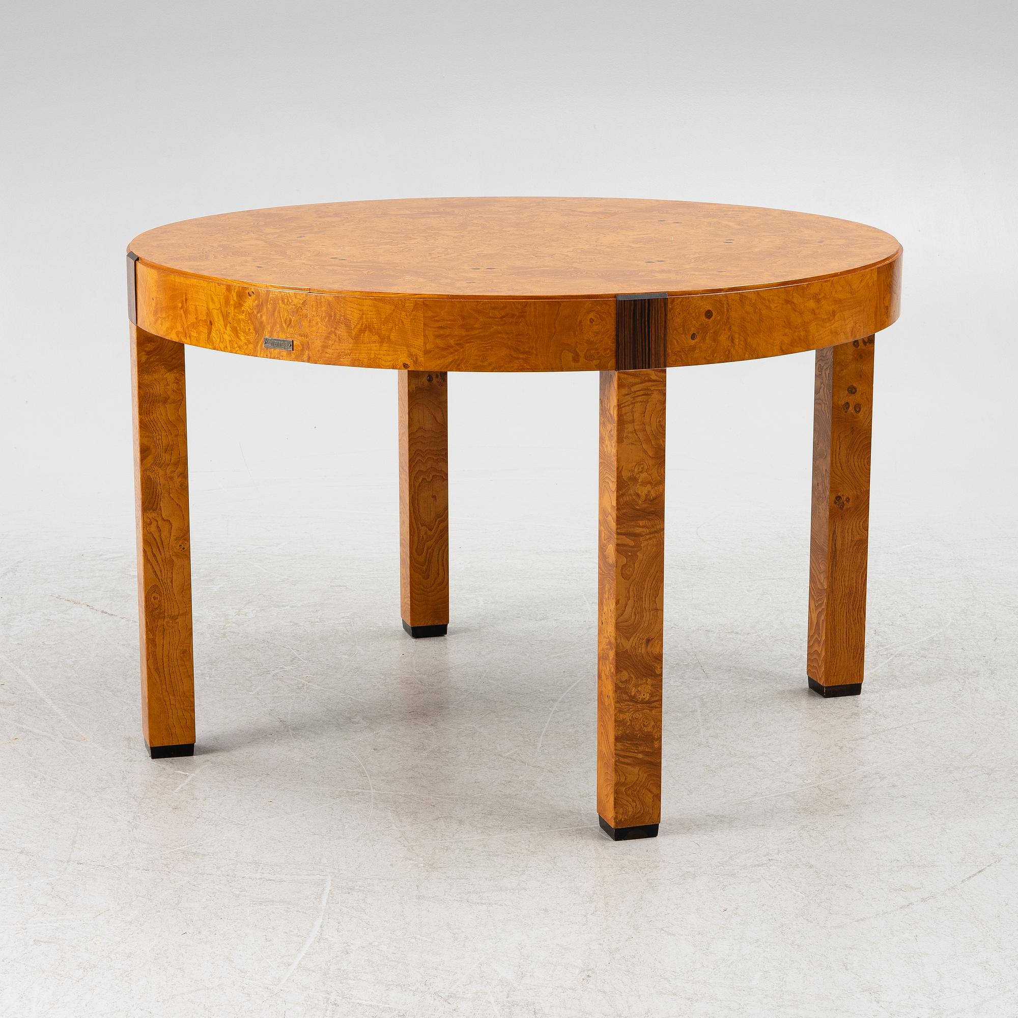 A 'Diva' dining table, Grange, France, 1988.