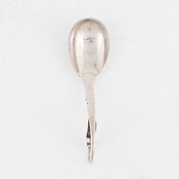 Georg Jensen, a , sterling silver serving spoon, Denmark 1933-44.